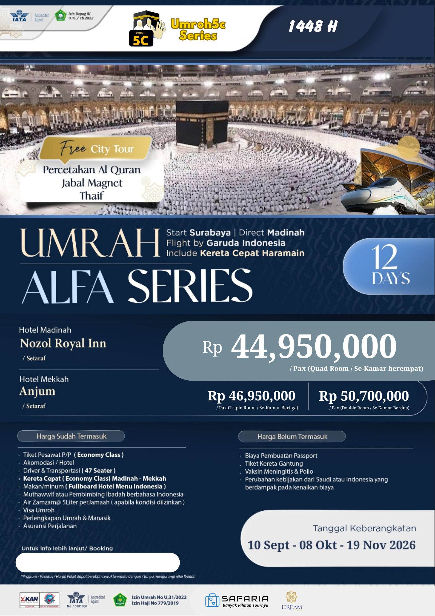 UMROH5C ALFA Surabaya 12D 2026