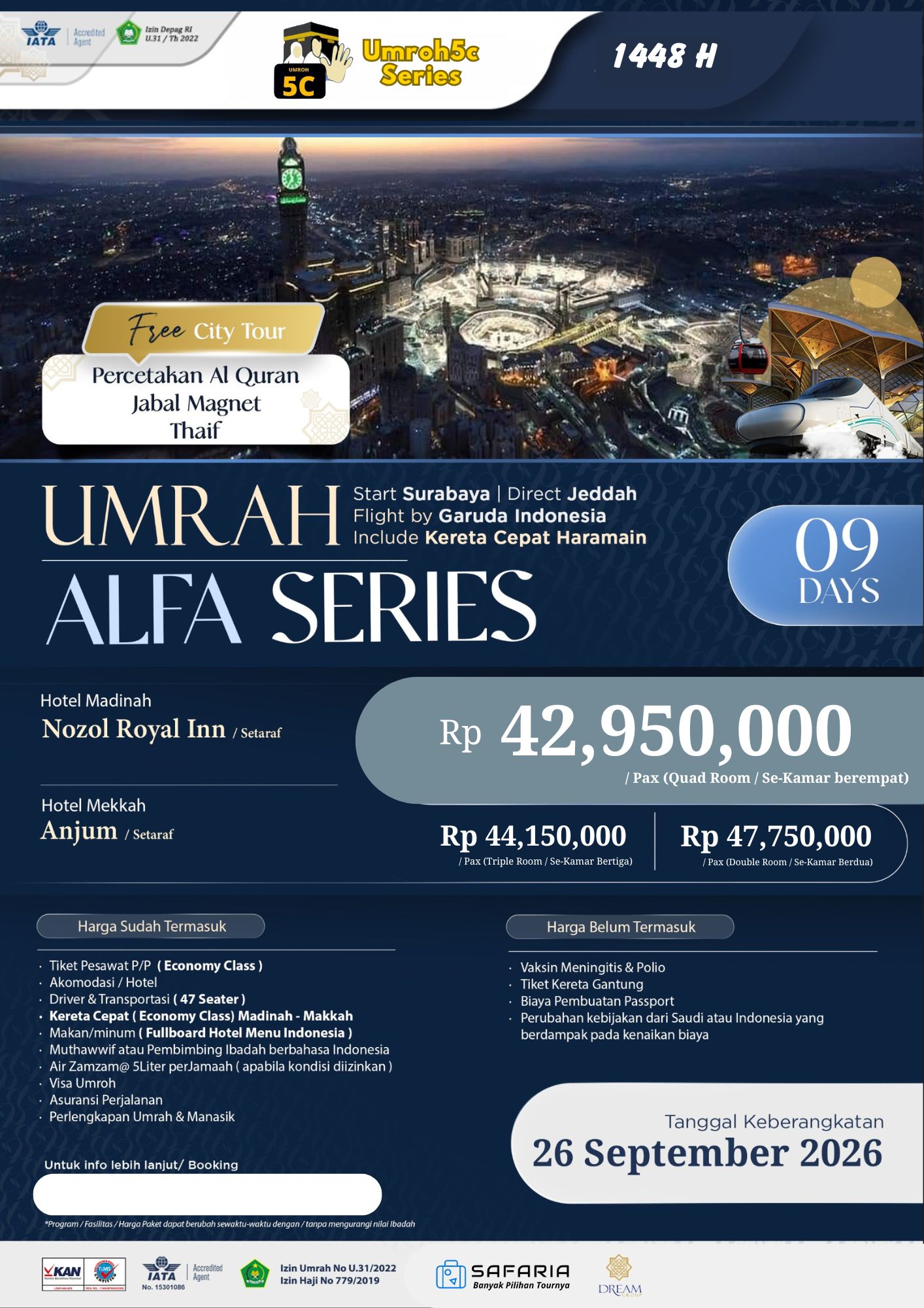 UMROH5C ALFA VIA Surabaya 9D
