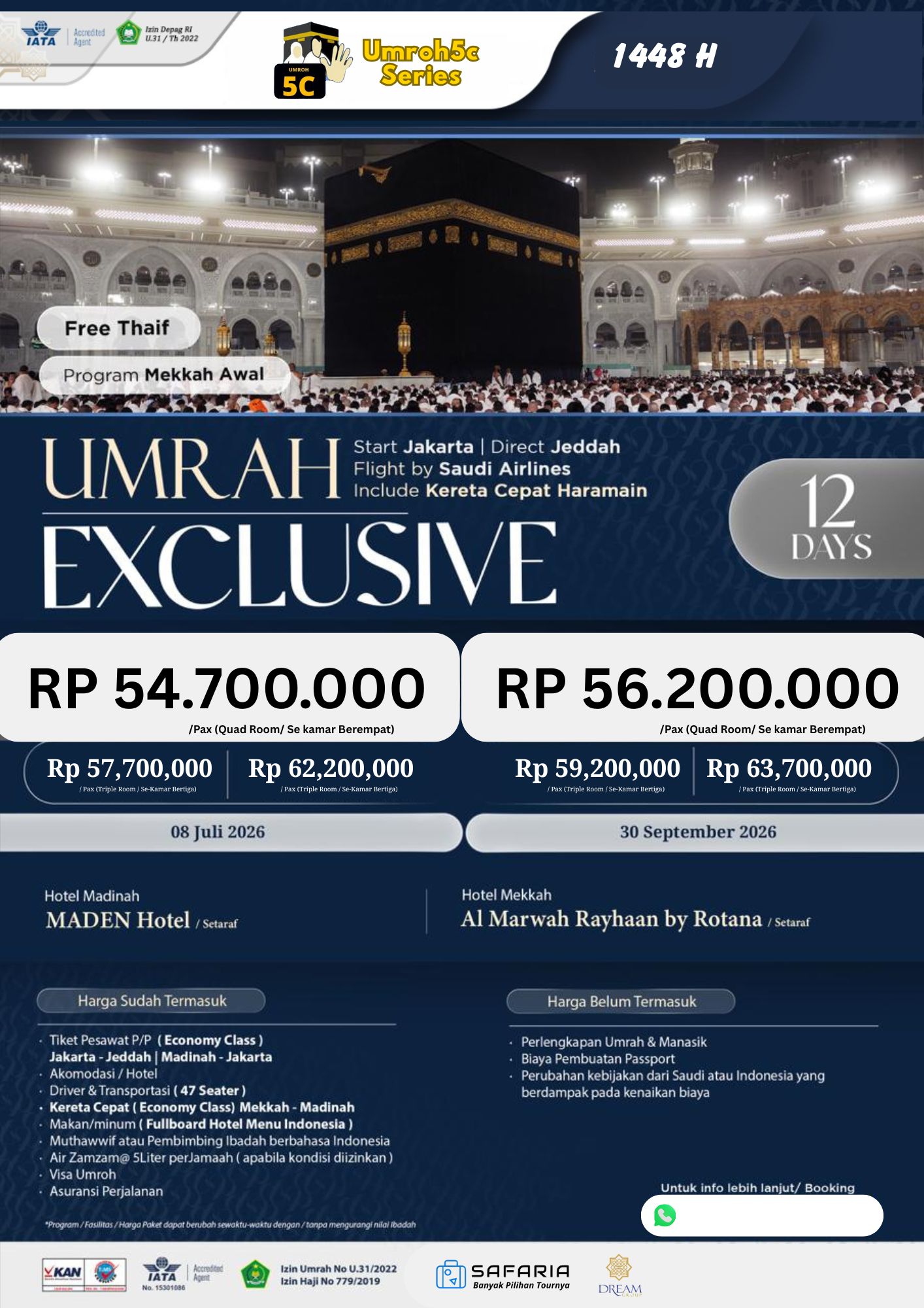 UMROH5C EXCLUSIVE 12 DAY