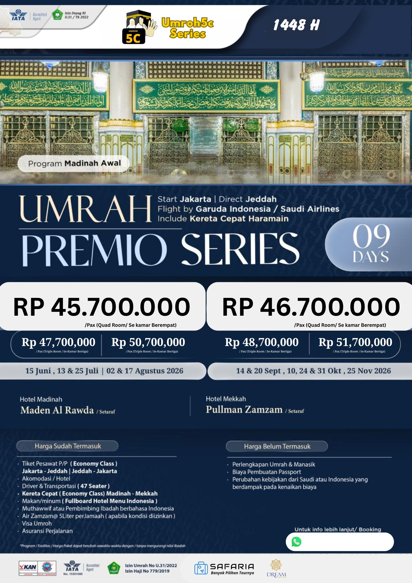 UMROH5C PREMIO MADINAH AWAL